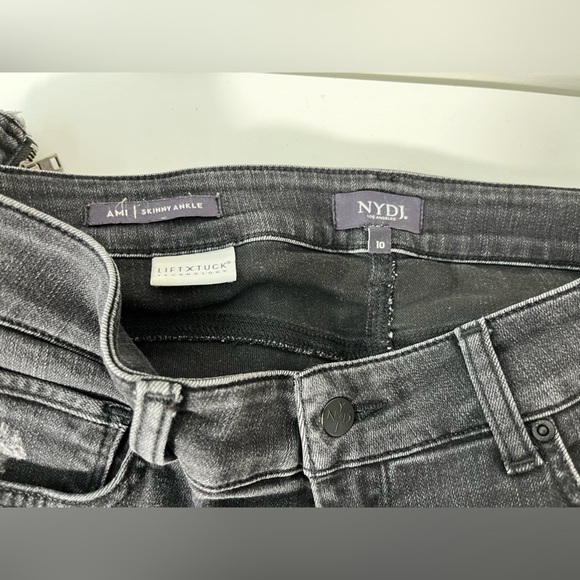 NYDJ Ami Skinny Ankle Womens Size 10 Jeans Grey Lift & Tuck Technology - Picture 4 of 10